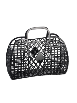 Retro Basket - Small Black