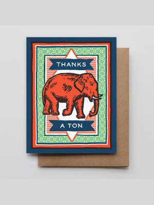 Thanks A Ton Elephant