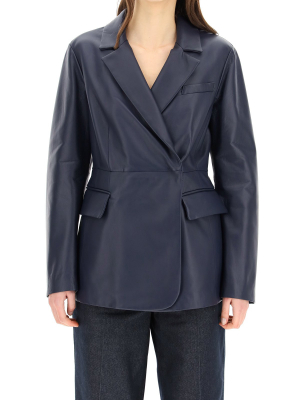 Sportmax Biella Leather Blazer