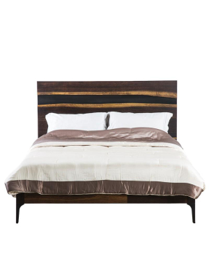 Prana Seared Wood King Bed