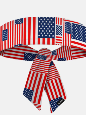 Usa Flag Pattern Ninja Headband