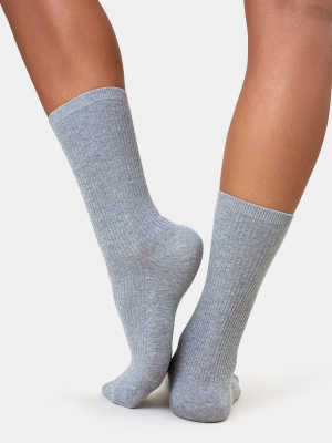 Women Classic Organic Sock - Lava Grey