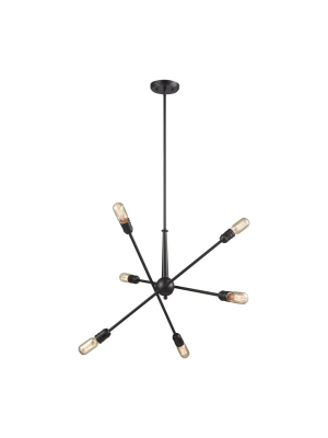 Delphine 6 Chandelier In Oil Rubbed Bronze Design By Bd Fine Lighting