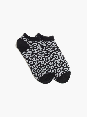 Two-tone Leopard Tennis Socks