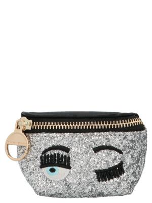 Chiara Ferragni Flirting Eye Mignon Glitter Belt Bag