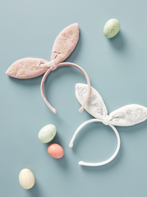 Velveteen Bunny Ears Headband