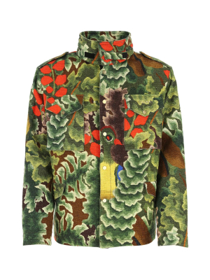 Buscemi Tropical Print Buttoned Jacket