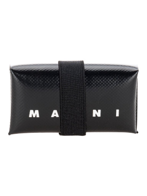 Marni Origami Logo Print Wallet