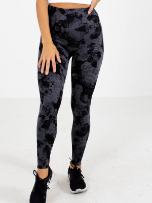 Premium Active Camo Leggings - Black