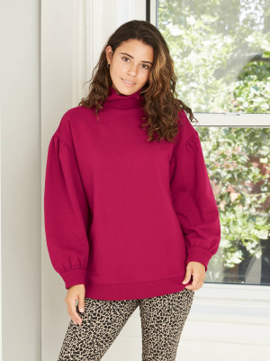 Women's Long Sleeve Mock Turtleneck T-shirt - A New Day™