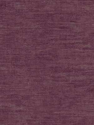 Heathered Wool Wallpaper In Berry By Antonina Vella For York Wallcoverings