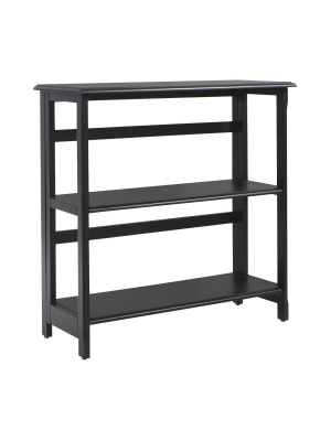 32.19" 3 Shelf Brookings Bookshelf Black - Osp Home Furnishings