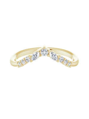 Peaked Marquise Diamond Ring