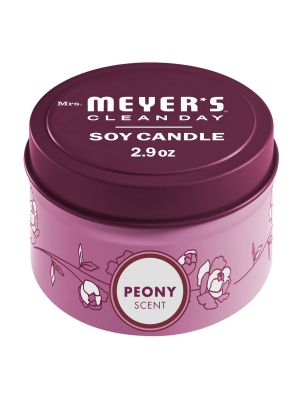 Mrs. Meyer's Peony Tin Candle - 2.9oz