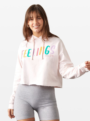 Feelings Crop Hoodie