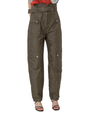 Pinko Quadratino Belted Cargo Trousers