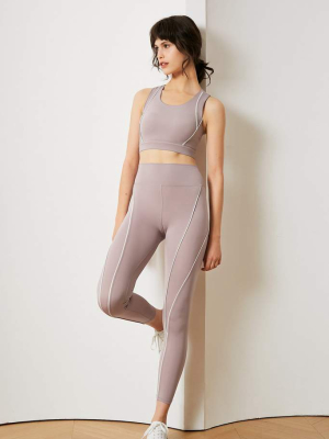 High-waist Lavender Leggings