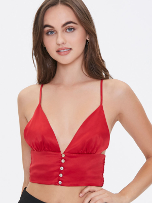 Satin Cropped Cami