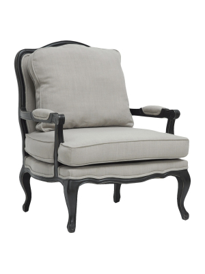 Antoinette Classic Antiqued French Accent Chair - Baxton Studio