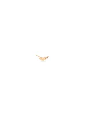 14k Itty Bitty Feather Stud