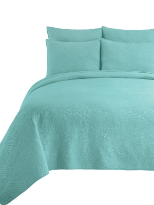 C&f Home Tranquil Waves Quilt Mini Set