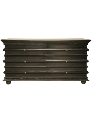 Noir Ascona Hand Rubbed Black Chest