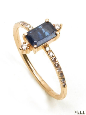 Yellow Gold And Sapphire Ring