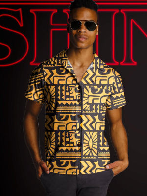 The Ten Plus One | Aztec Pattern Hawaiian Shirt