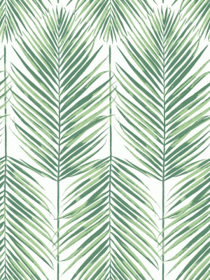 Paradise Wallpaper In Greenery From The Beach House Collection By Seabrook Wallcoverings