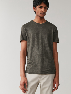 Short-sleeved Linen T-shirt