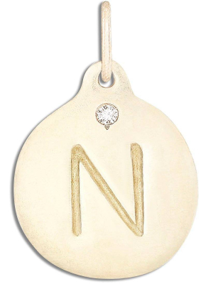 "n" Alphabet Charm With Diamond