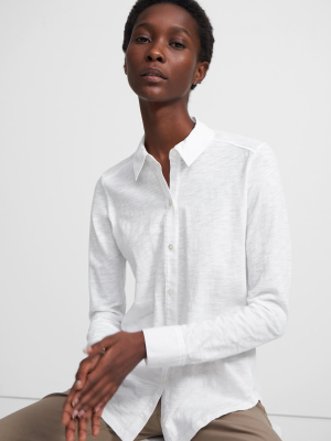 Button Up Shirt In Organic Cotton