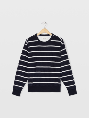 Striped Terry Sweatshirt