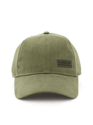 Barbour International Logo Patched Baseball Cap