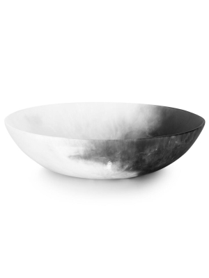 Studio Sturdy - Pemberton Bowl -  White Marble/charcoal