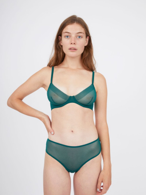 Smooth High Waist Briefs Forest Green