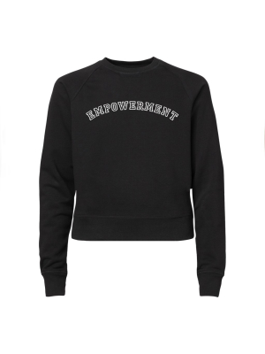 Empowerment [women's Raglan Crop Crewneck Sweatshirt]