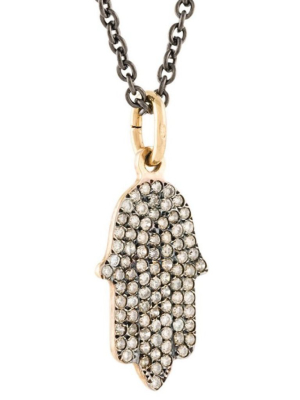 Pavé Fatima Hand Pendant