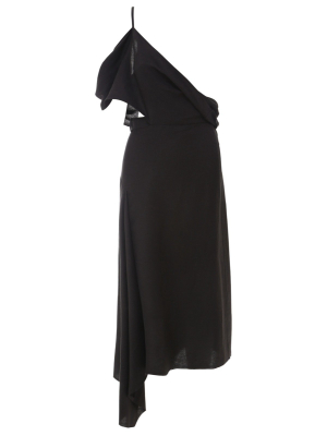 Sportmax Asymmetric Midi Dress