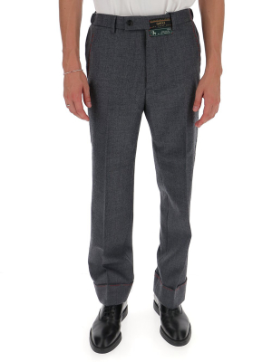 Gucci Logo Patch Tailored Trousers