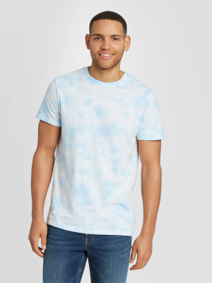 Men's Tie-dye Standard Fit Short Sleeve Novelty Crew Neck T-shirt - Goodfellow & Co™