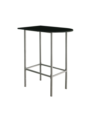 Spacesaver Home Bar - Black, Silver Metal - Everyroom