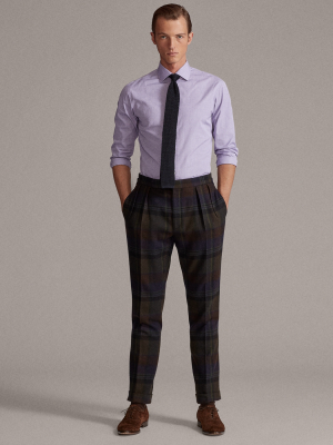 Gregory Plaid Cashmere Suit Trouser