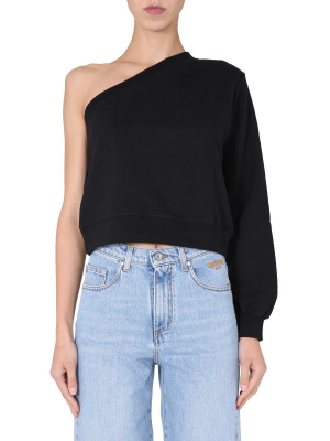 Msgm One Shoulder Sweatshirt