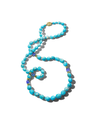 Wonderland Turquoise & Tanzanite Bead Necklace