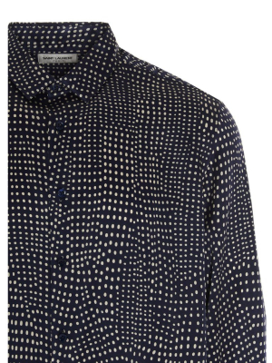 Saint Laurent Dotted Western Shirt