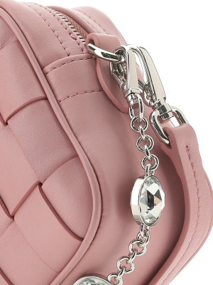 Miu Miu Woven Embellished Strap Crossbody Bag