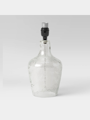 Artisan Glass Jug Small Lamp Base Clear - Threshold™