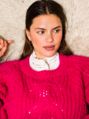 Louise Misha Slacea Jumper - Fuchsia