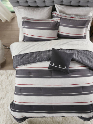 Wade Reversible Complete Bedding Set Gray/charcoal